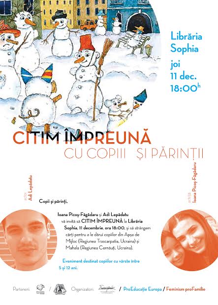 CITIM ÎMPREUNĂ eveniment destinat copiiilor la Libraria Sophia