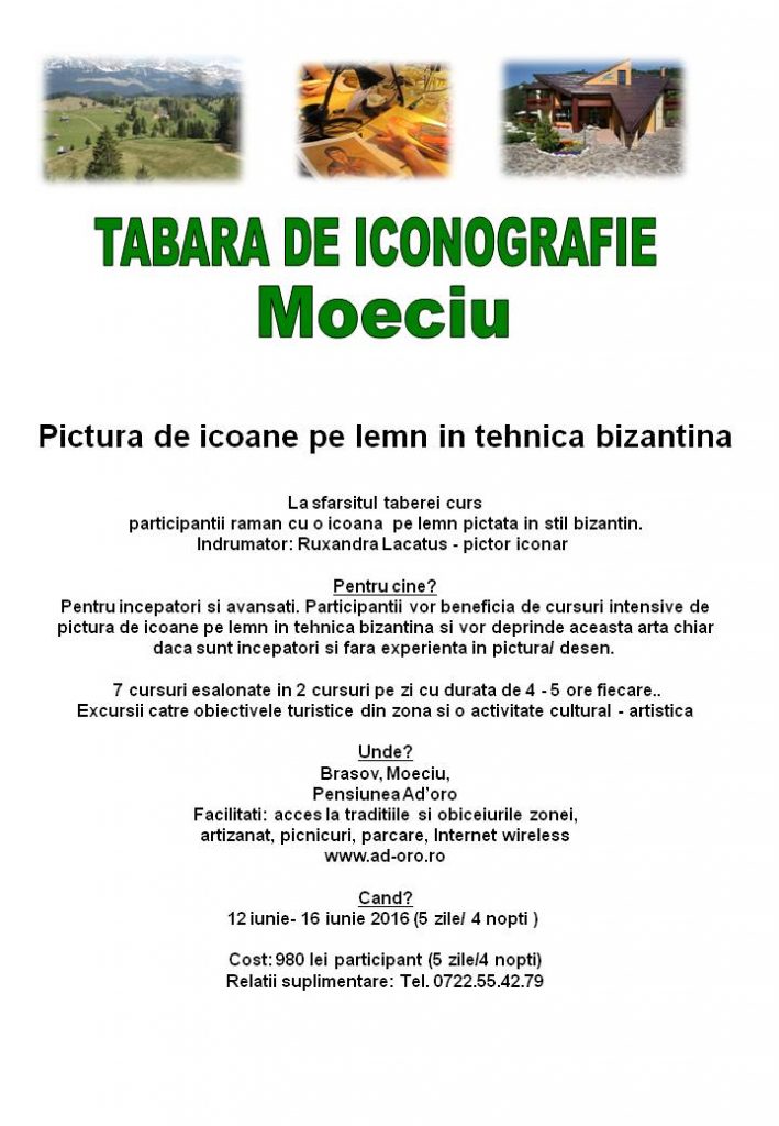 Tabara pictura icoane in Moeciu 2016 jpg