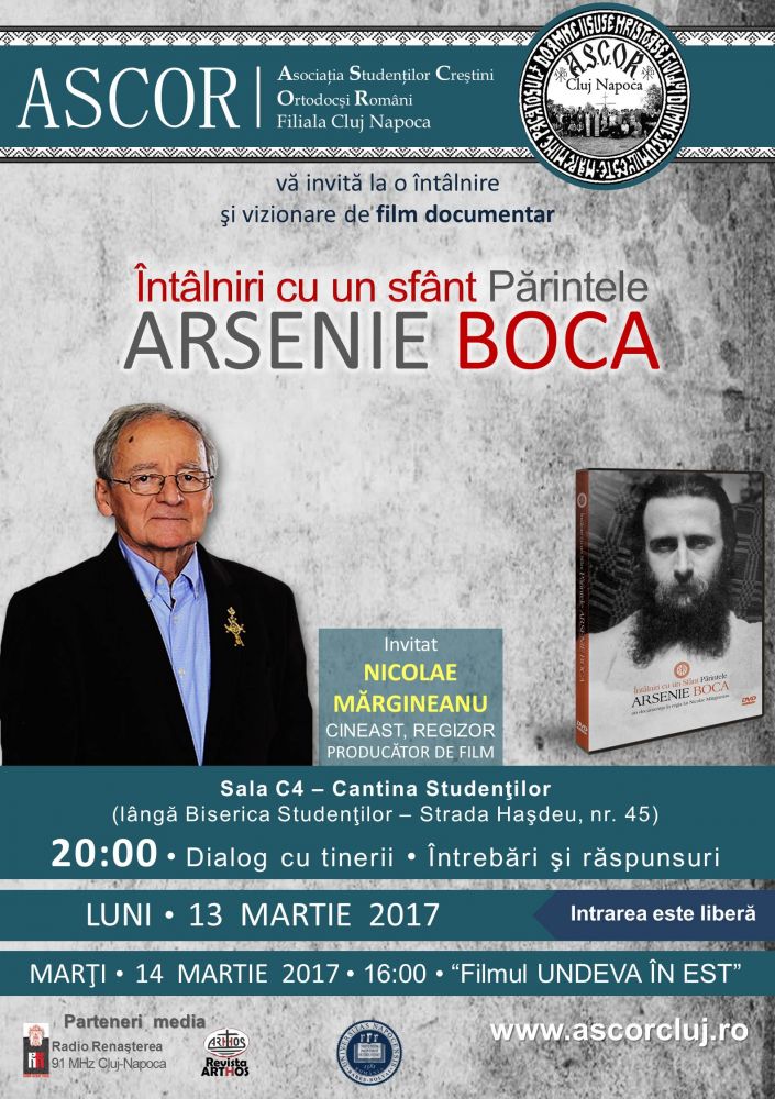 ASCOR CLUJ: Întâlniri cu regizorul NICOLAE MĂRGINEANU şi vizionare de film