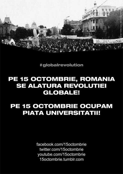 “Revolutia mondiala” <i>15 octombrie OCCUPY BUCHAREST</i>, O PARODIE? In ce conditii poate avea loc o revolutie in Romania?