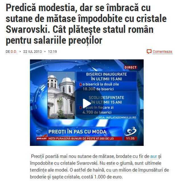 BISERICA ESTE ASEDIATA MEDIATIC DIN NOU. Se pregateste ceva?