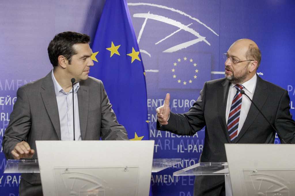 Alexis TSIRPAS, Martin SCHULZ - EP President