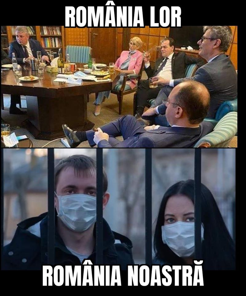 <i>“La covedia è finita!”</i>. IMAGINEA CARE DE-MASCĂ MAREA BATJOCURĂ NAȚIONALĂ: “Regulile obligatorii” cu care au înnebunit o întreagă țară pe motiv de pandemie SUNT DOAR PENTRU PROSTIME. <i>“Câți au curajul sa se gândească CE VA URMA PESTE CÂTEVA LUNI?”</i>. (#Statiinfrica)!