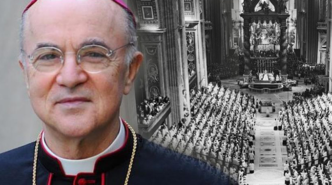 Arhiepiscopul catolic Carlo Maria Viganò despre cum a ajuns (ANTI)BISERICA CATOLICĂ a Papei Francisc să fie slujitoarea NOII ORDINI MONDIALE.  Despre revoluția Conciliului II Vatican, religia deschisă și noul umanism consonant cu ideile francmasonice