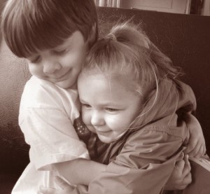 children-hugging