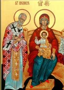 theotokos_with_st_nicholas_and_blessed_seraphim_postcard-