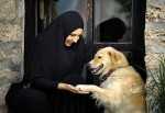 nun with dog